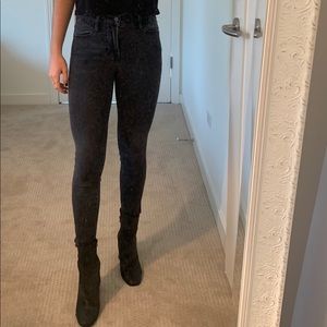 Frame Denim Le High Skinny - Dark Grey